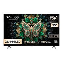 Smart TV TCL 55 Polegadas QLED Mini LED 4K C6K WiFi Bluetooth Google TV 4 HDMI 144Hz HDR10 55C6K