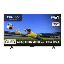 Smart TV TCL 75 Polegadas QLED 4K P7L WiFi Bluetooth Google TV HDR10+ 120 Hz VRR AIPQ 75P7L Smart TV TCL 75 Polegadas QLED 4K P7L WiFi Bluetooth Google TV HDR10+ 120 Hz VRR AIPQ 75P7L