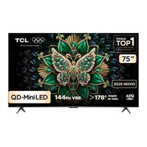 Smart TV TCL 75 Polegadas QLED Mini LED 4K C6K WiFi Bluetooth Google TV 4 HDMI 144Hz HDR10 75C6K Smart TV TCL 75 Polegadas QLED Mini LED 4K C6K WiFi Bluetooth Google TV 4 HDMI 144Hz HDR10 75C6K