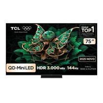 Smart TV TCL 75 Polegadas QLED Mini LED 4K C7K WiFi Bluetooth Google TV 4 HDMI 144Hz HDR10 75C7K Smart TV TCL 75 Polegadas QLED Mini LED 4K C7K WiFi Bluetooth Google TV 4 HDMI 144Hz HDR10 75C7K