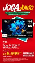 Smart TV TCL 75 QLED 4K Ultra HD Google TV WiFi Bluetooth HDMI Dolby Vision Atmos 75QLED 2025 Smart TV TCL 75 QLED 4K Ultra HD Google TV WiFi Bluetooth HDMI Dolby Vision Atmos 75QLED 2025