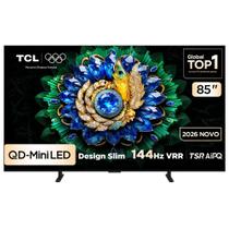 Smart TV TCL 85 Polegadas QLED Mini LED 4K A400M WiFi Bluetooth Google TV HDR10+ 144 Hz VRR 85A400M Smart TV TCL 85 Polegadas QLED Mini LED 4K A400M WiFi Bluetooth Google TV HDR10+ 144 Hz VRR 85A400M