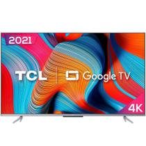 Smart TV TCL Google TV 55 LED 4K UHD, 3 HDMI, 2 USB, Bluetooth, Alexa, Google Assistant, Preto - 55P725