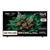 Smart TV TCL QD-Mini LED 4K 115" Polegadas com Dolby Vision IQ, Design sem Bordas e Wi-Fi - 115C7K