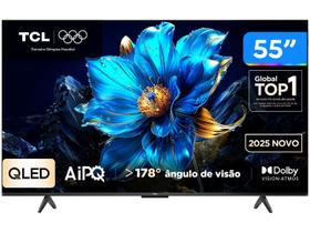 Smart TV TCL QLED 55 Polegadas 4K Comando de Voz 55P7K