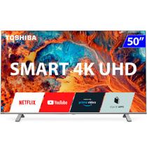 Smart TV Toshiba LED 50 4K UHD Wi-Fi Vidaa Comando de Voz TB004