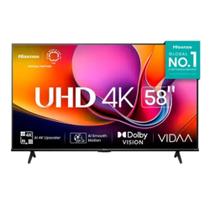 Smart TV UHD 4K Hisense DLED 58” Polegadas com Sleep Timer, Entrada HDMI e Wi-Fi - 58A6NV Smart TV UHD 4K Hisense DLED 58” Polegadas com Sleep Timer, Entrada HDMI e Wi-Fi - 58A6NV