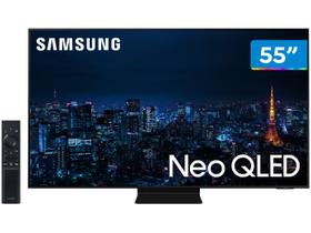 Smart TV Ultra HD 4K Neo QLED 55” Samsung Neo - QN55QN90AAGXZD Wi-Fi Bluetooth HDR 4 HDMI 2 USB