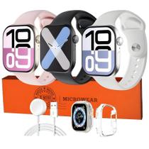 Smart Watch 42mm W10 Mini Relogio Para Pulso Fino Faz Ligaçaoes Recebe Notificaçoes Coloca Foto - Mi