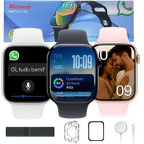 Smart Watch Inteligente W11 X Série 11 Responde Whatsapp 2 Pulseiras Smart Watch Inteligente W11 X Série 11 Responde Whatsapp 2 Pulseiras