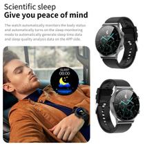 Smart Watch Men Wireless Call Fitness Monitoramento do sono Exerc