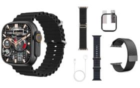 Smart Watch Original Hw9 Ultra Max Lançamento Amoled Pulseira Alpine Loop Gps Recebe Notificaçoes