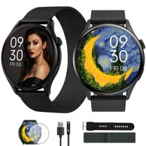 Smart Watch Premium Masculino Feminino Relógio 3 Pulseiras Smart Watch Premium Masculino Feminino Relógio 3 Pulseiras