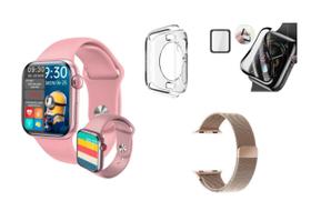 Smart Watch Relógio Hw16 44mm Touch Digital Tela Infinita Contador de Passos Frequencia Cardiaca
