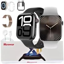 Smart Watch S10 Original Microwear Unissex Relogio Notificaçoes Troca Pulseira Kit Nfc Gps Smart Watch S10 Original Microwear Unissex Relogio Notificaçoes Troca Pulseira Kit Nfc Gps
