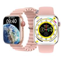 Smart Watch Smartwatch W59 mini pro 41mm relógio feminino Com pulseira de silicone