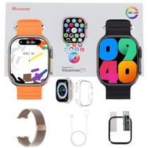 Smart Watch W69 Ultra Max Microwear Kit C/Pulseira Extra Pelicula Case Serie 10 Original Nfc Gps