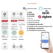 Smart Wifi Zigbee - Medidor de Energia com Relé Temporizador e Proteção de Tensão