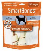 SmartBones - Snacks Mastigáveis Grandes para Cães - Sem Couro Cru, com Carne de Verdade