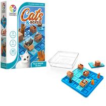 SmartGames Cats & Boxes - Jogo de Viagem com 60 Desafios (7+)