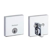 SmartKey cromado polido Deadbolt Lock Kwikset Downtown SmartKey cromado polido Deadbolt Lock Kwikset Downtown