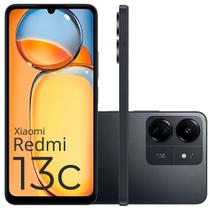Smartphone 13C 256GB /128GB câmera tripla 50MP 13MP Midnight Black Premium Desing tela 6.75 90hz celular