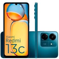 Smartphone 13C 256GB /128GB câmera tripla 50MP 13MP Midnight Black Premium Desing tela 6.75 90hz celular