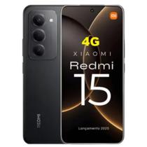 Smartphone 15 8GB 256GB Preto - Câmera 50MP - Dual Chip - Versão Global - Redmi15