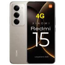 Smartphone 15 8GB 256GB Titanium Grey - Câmera 50MP - Dual Chip - Versão Global - Redmi15