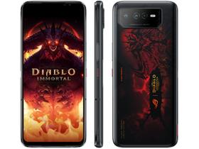 Smartphone Asus Rog Phone 6 Diablo Immortal Edition 512GB Preto 5G Snapdragon 8+ Gen 16GB RAM 6,78" Câm. Tripla + Selfie 12MP Dual Chip