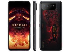 Smartphone Asus Rog Phone 6 Diablo Immortal Edition 512GB Preto 5G Snapdragon 8+ Gen 16GB RAM 6,78" Câm. Tripla + Selfie 12MP Dual Chip