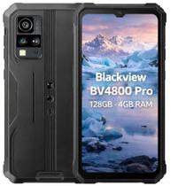 Smartphone Blackview BV4800 Pro 128GB 4GB RAM 4G Tela 6,56 HD IPS LCD Câmera 13MP Bateria 5180mAh Dual SIM Android Resistente