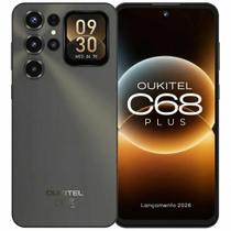 Smartphone C68 PLUS Lançamento Oukitel 2026 até 512GB 16GB raambost câmera 64MP bateria 6000mAh