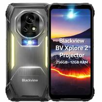 Smartphone Celular Blackview BV Xplore 2 Projector 256GB, 12GB RAM, 4G, Tela 6,78 polegadas FHD IPS LCD 120 Hz, Câmera 64 MP, Bateria 10000 mAh, NFC,