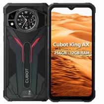 Smartphone Celular Cubot King AX 256GB, 12GB RAM, 5G, Tela 6,58 polegadas FHD IPS LCD 120 Hz, Câmera 64 MP, Bateria 5000 mAh, NFC, Dual SIM, Android,