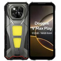Smartphone Celular Doogee V Max Play 512GB, 16GB RAM, 5G, Tela 6,78 polegadas FHD IPS LCD 120 Hz, Câmera 108 MP, Bateria 22000 mAh, NFC, Dual SIM, An