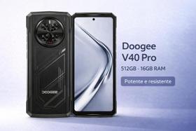 Smartphone Celular Doogee V40 Pro 512GB 16GB RAM Tela 6,78 FHD IPS LCD 120Hz 5G Câmera 108MP Bateria 8680mAh NFC Dual SIM
