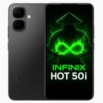 Smartphone Celular Infinix Hot 50i 4G, 256GB, 4GB RAM, Android 14, Câmera 48MP, Tela 6,7 HD 120Hz, Bateria 5000mAh, Dual SIM, Desempenho e Tecnologia