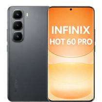 Smartphone Celular Infinix Hot 60 Pro 256GB, 8GB RAM, Dual SIM, Tela 6,78 polegadas AMOLED 120Hz, Câmera 50 MP, Bateria 5160 mAh, NFC, Wifi