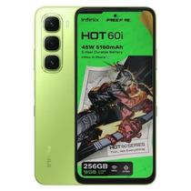 Smartphone Celular Infinix Hot 60i NFC 256GB, 8GB RAM, Tela IPS LCD 6,7 polegadas 120 Hz, Câmera 50 MP, Bateria 5160 mAh, Dual SIM, 4G, Android Smartphone Celular Infinix Hot 60i NFC 256GB, 8GB RAM, Tela IPS LCD 6,7 polegadas 120 Hz, Câmera 50 MP, Bateria 5160 mAh, Dual SIM, 4G, Android
