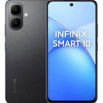 Smartphone Celular Infinix Smart 10 64GB, 3GB RAM, Dual SIM, Tela 6,6 polegadas IPS 90Hz, Câmera 13 MP, Bateria 5000 mAh, Android 14 Go, Wifi Smartphone Celular Infinix Smart 10 64GB, 3GB RAM, Dual SIM, Tela 6,6 polegadas IPS 90Hz, Câmera 13 MP, Bateria 5000 mAh, Android 14 Go, Wifi