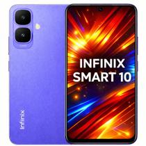 Smartphone Celular Infinix Smart 10 64GB, 3GB RAM, Dual SIM, Tela 6,6 polegadas IPS 90Hz, Câmera 13 MP, Bateria 5000 mAh, Android 14 Go, Wifi Smartphone Celular Infinix Smart 10 64GB, 3GB RAM, Dual SIM, Tela 6,6 polegadas IPS 90Hz, Câmera 13 MP, Bateria 5000 mAh, Android 14 Go, Wifi