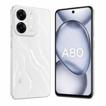 Smartphone Celular Itel A80 128GB, 4GB RAM, Android 14, Tela 6,7 polegadas IPS LCD 120 Hz, Câmera 50 MP, Bateria 5000 mAh, Dual SIM, 4G