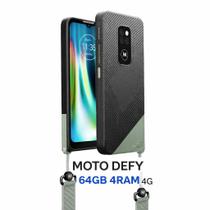 Smartphone Celular Motorola Moto Defy 64GB, 4GB RAM, 4G, Tela 6,5 polegadas HD IPS LCD, Câmera 48 MP, Bateria 5000 mAh, Dual SIM, Android, resistente