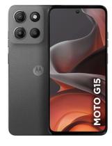 Smartphone Celular Motorola Moto G15, 256GB, 4GB RAM, Android 15, Tela 6,72 IPS LCD, Câmera 50MP, Bateria 5200mAh, Dual SIM, Cinza