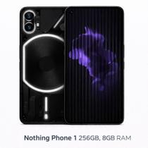 Smartphone Celular Nothing Phone 1 256GB, 8GB RAM, 5G, Tela 6,55 polegadas OLED 120 Hz FHD, Câmera 50 MP, NFC, Bateria 4500 mAh, Dual SIM, Android, d