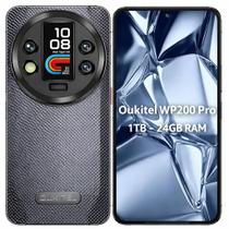 Smartphone Celular Oukitel WP200 Pro 1TB, 24GB RAM, 5G, Tela 6,78 polegadas FHD IPS LCD 120 Hz, Câmera 108 MP, Bateria 12000 mAh, NFC, Dual SIM, Andr Smartphone Celular Oukitel WP200 Pro 1TB, 24GB RAM, 5G, Tela 6,78 polegadas FHD IPS LCD 120 Hz, Câmera 108 MP, Bateria 12000 mAh, NFC, Dual SIM, Andr