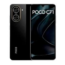 Smartphone Celular POCO C71 64GB, 4GB RAM, Tela 6,88 polegadas 120 Hz LCD, Câmera 32 MP, Bateria 5200 mAh, Dual SIM, Android 15, 4G, Preto Smartphone Celular POCO C71 64GB, 4GB RAM, Tela 6,88 polegadas 120 Hz LCD, Câmera 32 MP, Bateria 5200 mAh, Dual SIM, Android 15, 4G, Preto