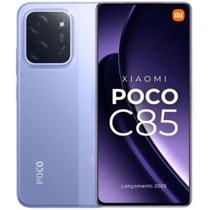 Smartphone Celular POCO C85 Lançamento Xiaomi 2025 50mp tela 6,9 120Hz 128GB 6GB Ramboost celular Ultra Fluidez 6000mAh Top 1º Custo benefício