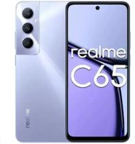 Smartphone Celular Realme C65 NFC 256GB 16GB Ram Dinâmico Premium Design câmera 50MPX Tela 6.74 Resistente a água IPX54 Global Dual Sim Bateria 5000mA